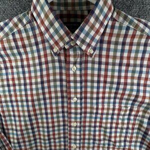 Gitman Bros For Fashion Post Louisville Colorful Check Medium Button Up Cotton